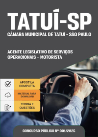 Agente Legislativo de Serviços Operacionais - Motorista - Câmara de Tatuí-SP