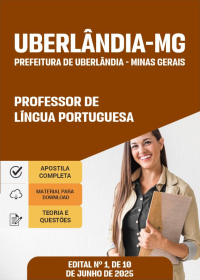 Professor de Língua Portuguesa - Prefeitura de Uberlândia-MG