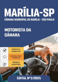 Motorista da Câmara - Câmara de Marília-SP
