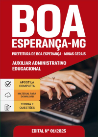 Auxiliar Administrativo Educacional - Prefeitura de Boa Esperança-MG