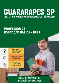 Professor de Educação Básica - PEB I - Prefeitura de Guararapes-SP