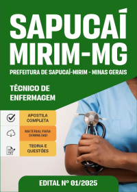 Técnico de Enfermagem - Prefeitura de Sapucaí-Mirim-MG