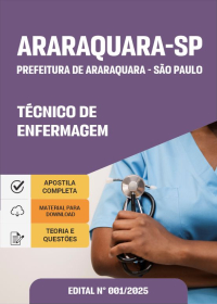 Técnico de Enfermagem - Prefeitura de Araraquara-SP