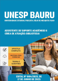 Assistente de Suporte Acadêmico II (Área de atuação: Biblioteca) - UNESP-Bauru
