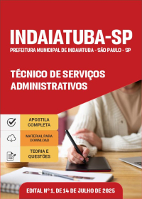Técnico de Serviços Administrativos - Prefeitura de Indaiatuba-SP