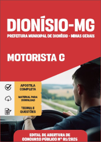 Motorista C - Prefeitura de Dionísio-MG