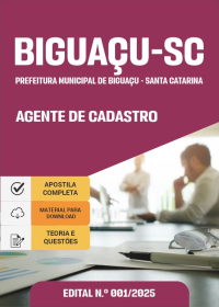 Agente de Cadastro - Prefeitura de Biguaçu-SC