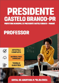 Professor - Prefeitura de Presidente Castelo Branco-PR