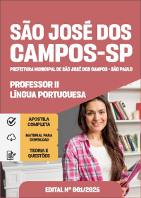 Professor II - Língua Portuguesa - Prefeitura de São José dos Campos-SP