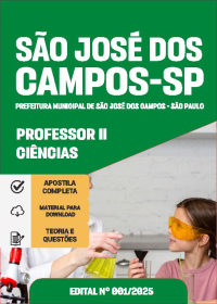 Professor II - Ciências - Prefeitura de São José dos Campos-SP